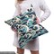 Ambesonne Nautical Fabric by the Yard, Traditional Oriental Style Ocean Waves Pattern Foam and Splashes Print, Decorative Fabric for Upholstery and Home Accents, 2 Yards, Blue and White